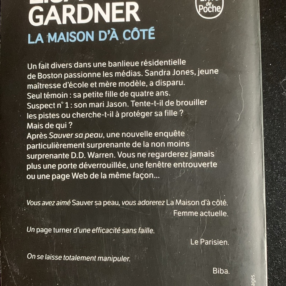 3/10$ Lisa Gardner Thriller Book french - Picture 3 of 3